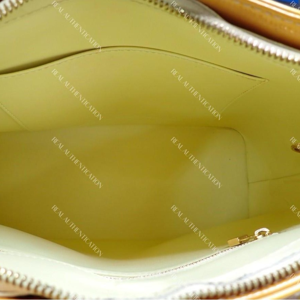 Louis Vuitton Monogram Vernis Yellow Houston Tote COA - Picture 14 of 16